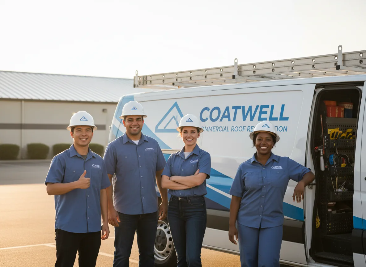 Commercial roof coating company in Cortland, IL